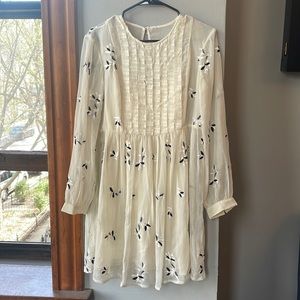 Never been worn with tags Feather Bone by Anthropologie ivory dress